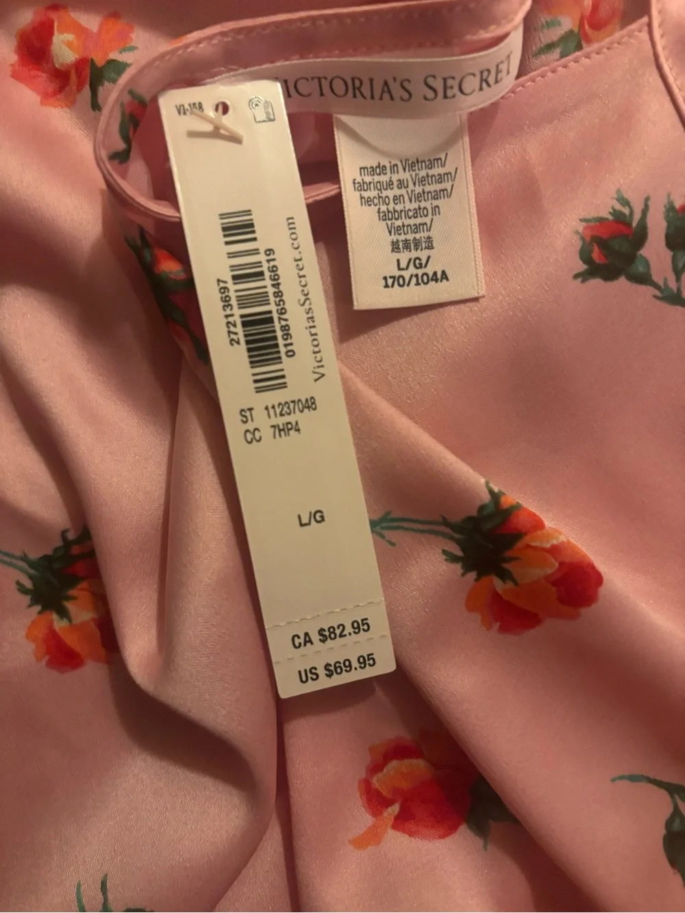 VICTORIAS SECRET SATIN OPEN BACK SLIT DRESS